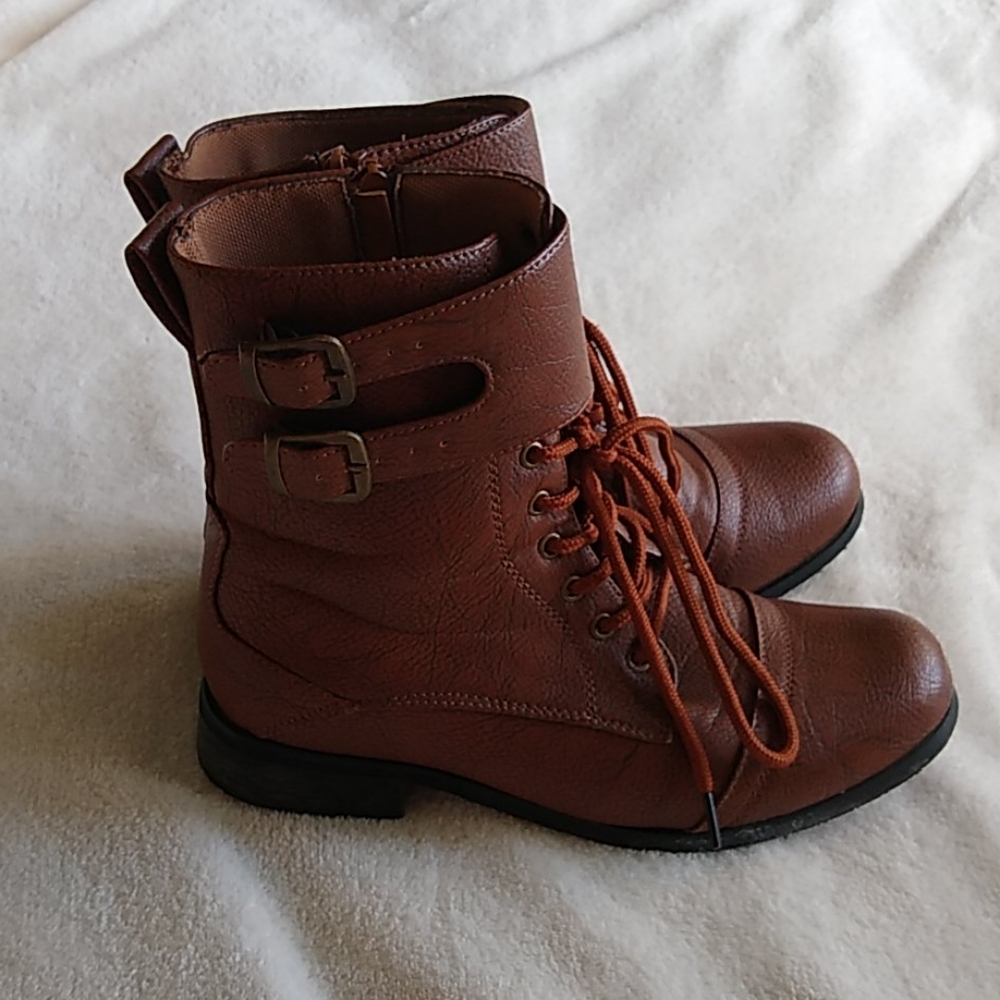 Collection Brown Combat Ankle Boots